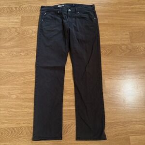 AG Adriano Goldschmied Pants Mens 34x31 Charcoal Gray The Matchbox Slim Straight